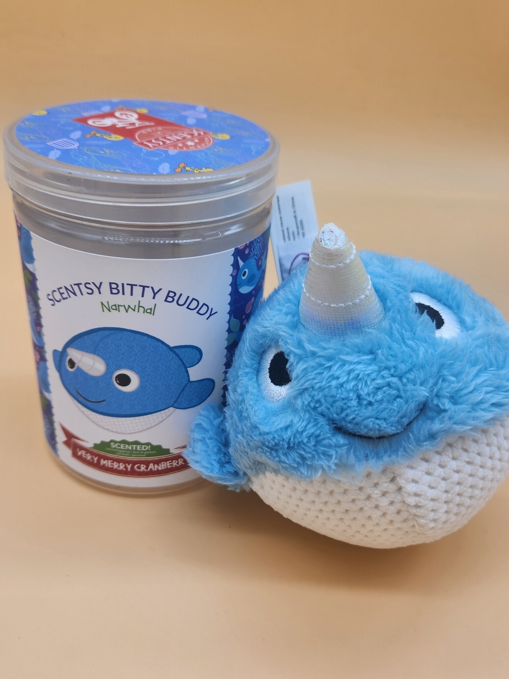 Scentsy Bitty Buddy Narwhal Limited Edition Holiday